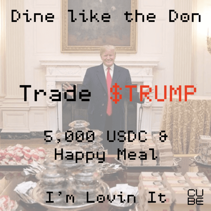 🍔 $5,000 TRUMP Trading Contest + McDonald’s Cards + Bonus BLOCKS! 🍔 $5,000 TRUMP Trading Contest + McDonald’s Cards + Bonus BLOCKS!