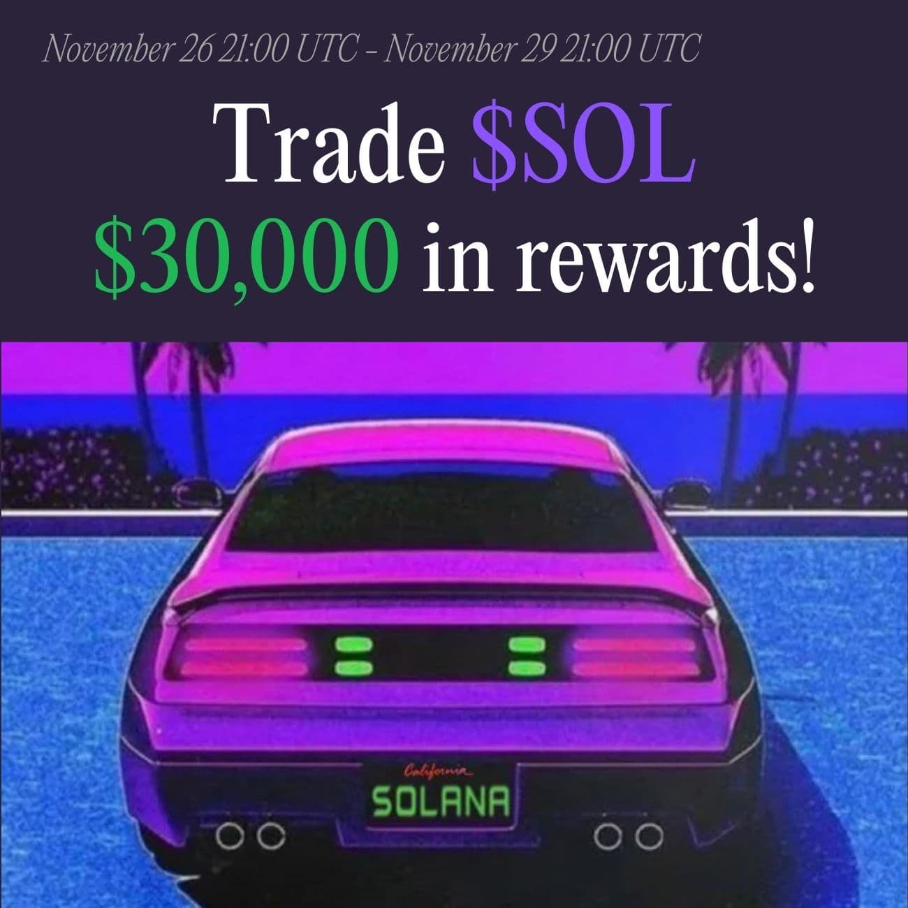 $30,000 Rewards: Trade SOL $30,000 Rewards: Trade SOL