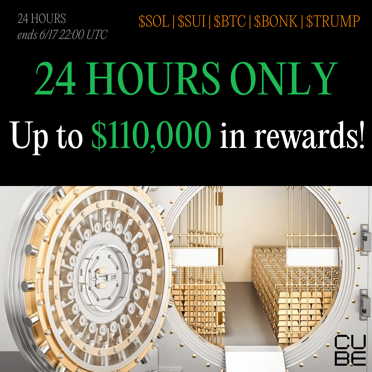 $110,000 Rewards: Trade SOL,BTC, SUI,TRUMP,BONK | 24 HOURS $110,000 Rewards: Trade SOL,BTC, SUI,TRUMP,BONK | 24 HOURS